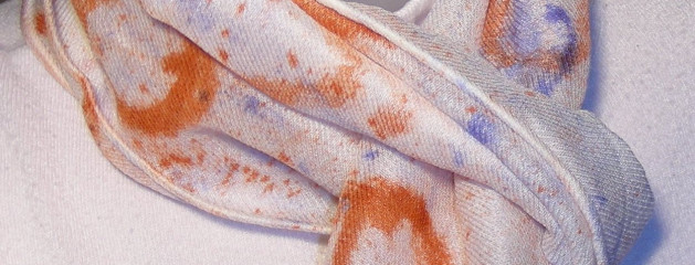 Silk/Wool Blend Scarf 10×52