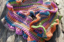 Ruffled Multicolored Neckwrap